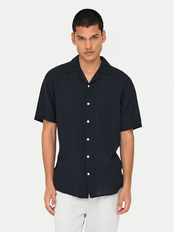 Only & Sons Koszula Caiden 22025116 Czarny Slim Fit