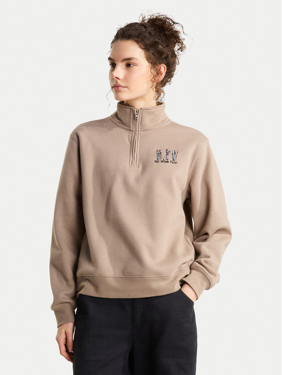 The North Face Bluza 1/4 Ski Embro NF0A8JAQ2H91 Beżowy Relaxed Fit