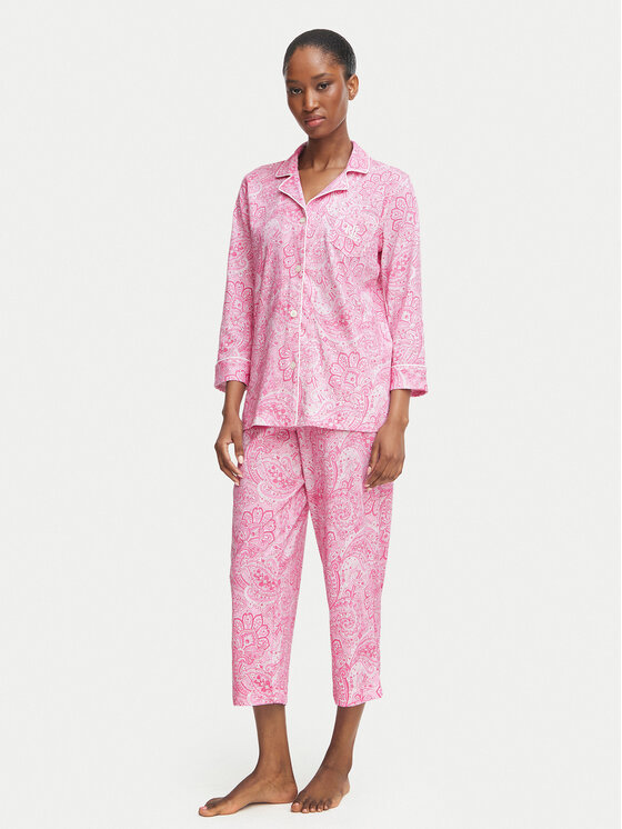 LAUREN RALPH LAUREN Piżama I819702 Różowy jasny Regular Fit