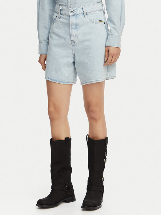 G-Star Raw Szorty jeansowe Jett D28386-E352 Niebieski jasny Regular Fit