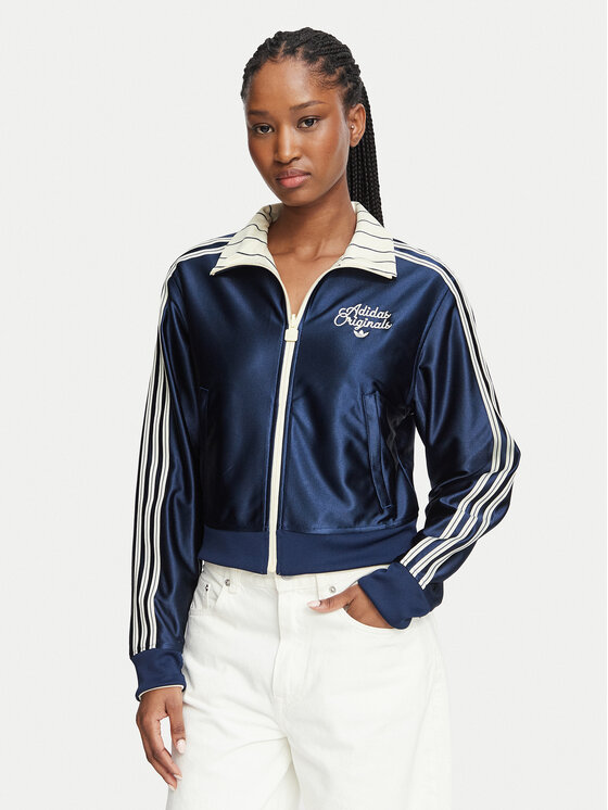 adidas Bluza Reversible Firebird Track Top KR7031 Żółty jasny Regular Fit