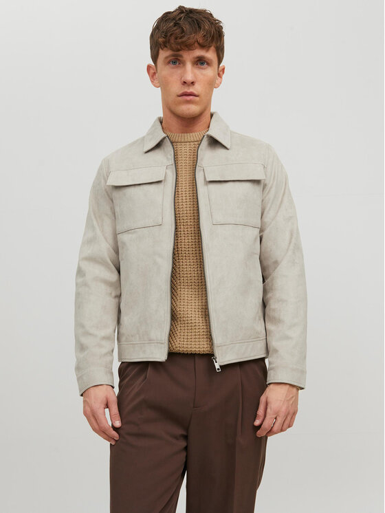 Jack & Jones Kurtka z imitacji skóry Payton 12213082 Beżowy Regular Fit