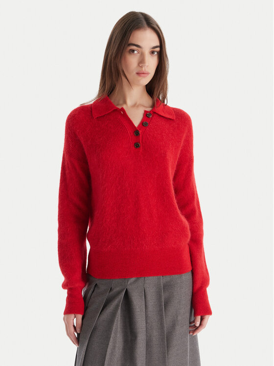 Marella Sweter Danger 2523366374 Czerwony Regular Fit