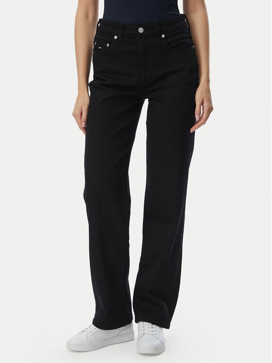 Tommy Jeans Jeansy DW0DW21978 Czarny Slim Fit