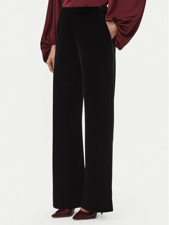 Marella Spodnie materiałowe Lcinto 2623786022 Czarny Wide Leg