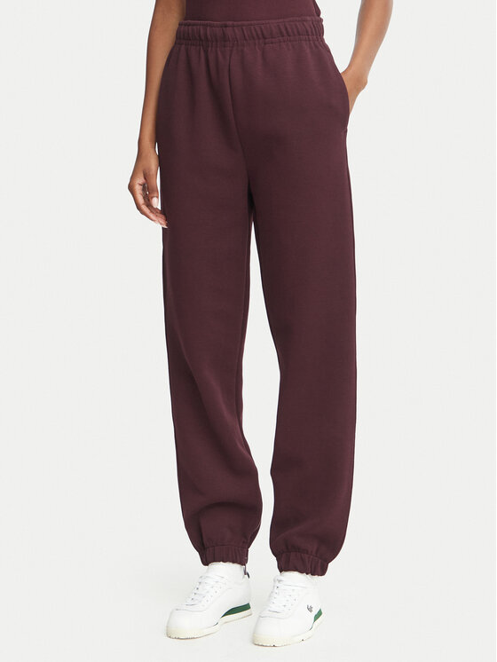 Lacoste Spodnie dresowe XF5244 Bordowy Regular Fit