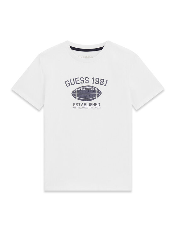 Guess T-Shirt L6YI05 K3711 Biały Regular Fit