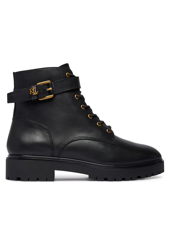 LAUREN RALPH LAUREN Trzewiki Allyson Logo Bo Bte 802P12046001 Czarny