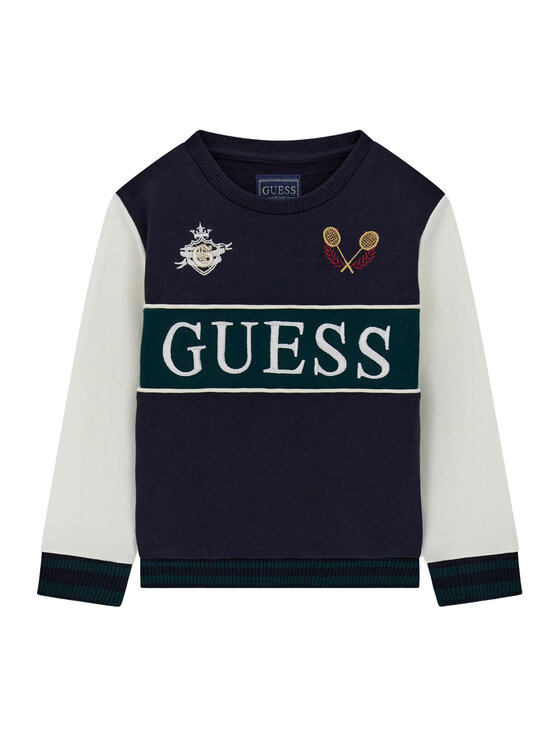 Guess Bluza N6YQ08 K4101 Granatowy Regular Fit