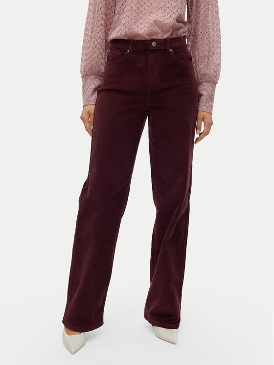 Vero Moda Spodnie materiałowe Tessa 10315350 Fioletowy Wide Leg