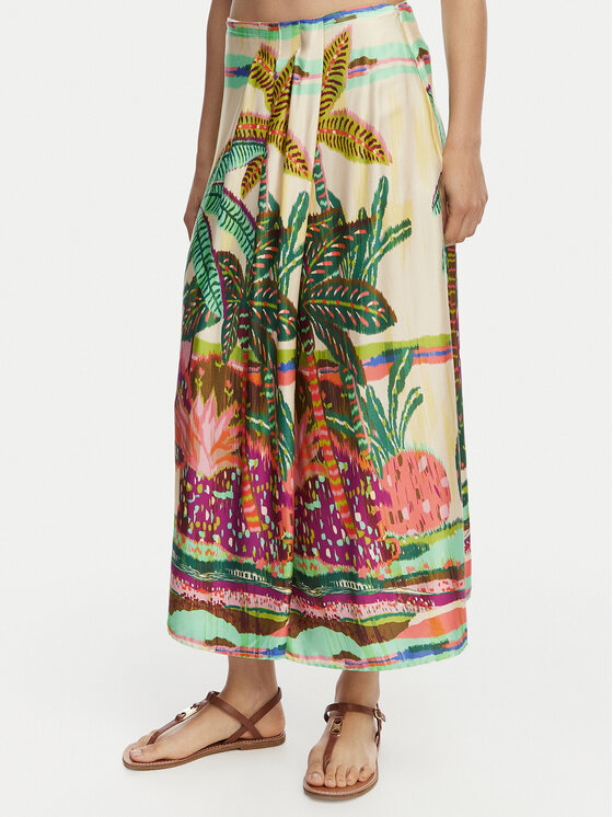 LOLA CASADEMUNT Spódnica midi LS2608001 Kolorowy Regular Fit