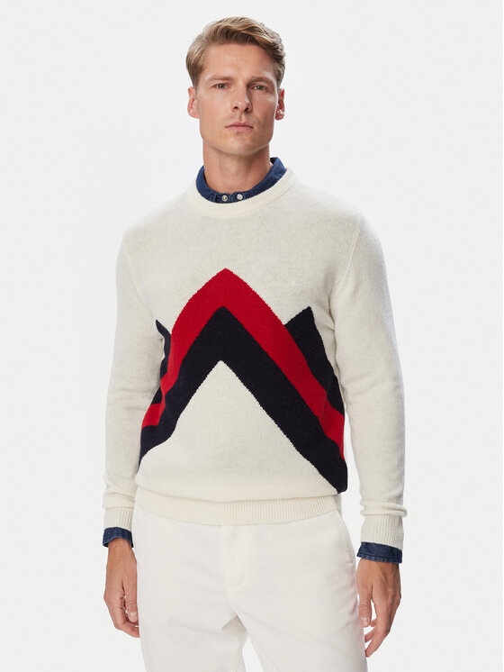 Robe di Kappa Sweter Zellamsee 62127VW Kremowy Regular Fit