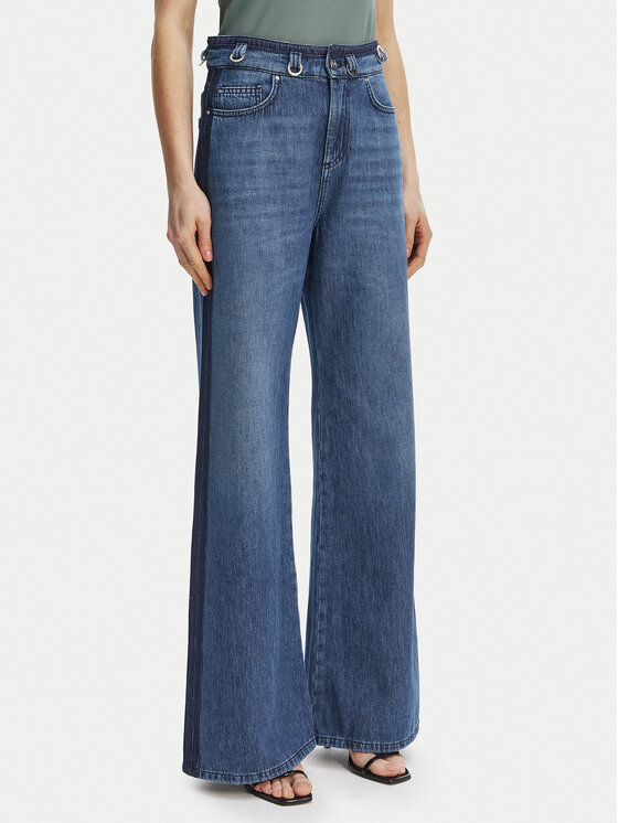Marella Jeansy 2613181064 Niebieski Wide Leg
