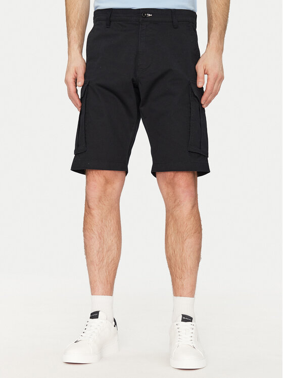 Gant Szorty materiałowe 205069 Czarny Relaxed Fit