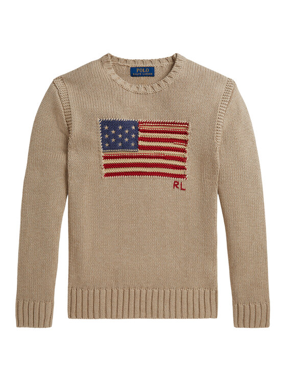 Polo Ralph Lauren Sweter 323B18575001 Beżowy Regular Fit