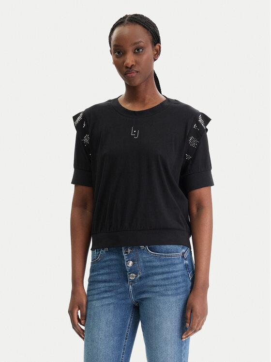 Liu Jo Sport Bluzka TA6030 JS923 Czarny Regular Fit