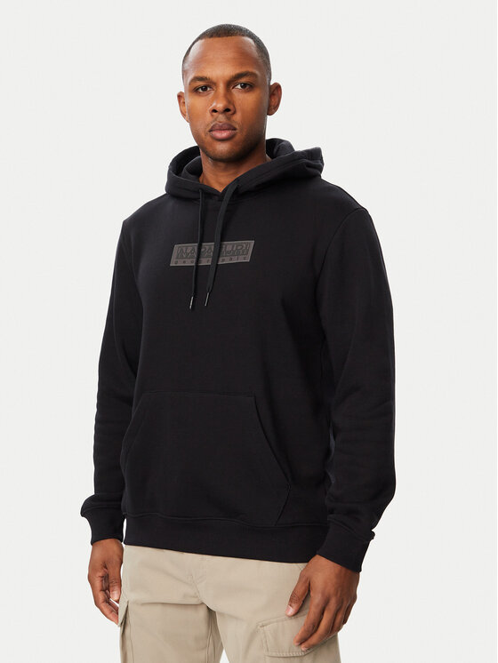 Napapijri Bluza B-Box Logo NP0A8BLT Czarny Regular Fit