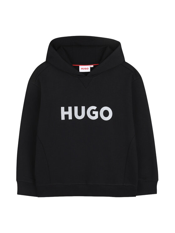 HUGO Bluza G01007 S Czarny Regular Fit