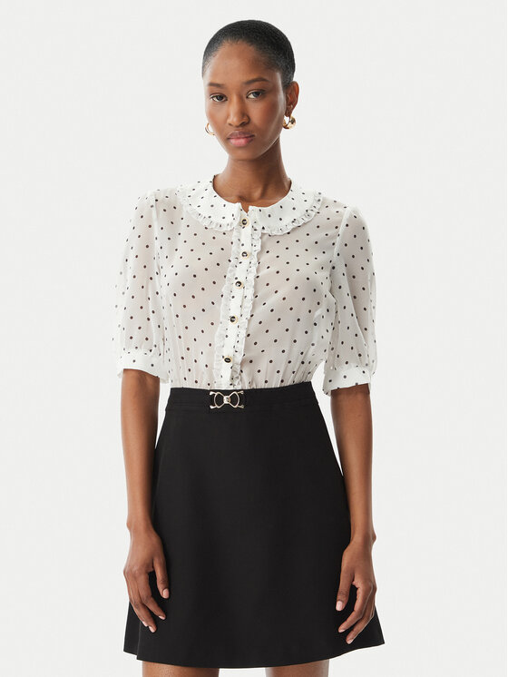 Artigli Sukienka koktajlowa ACAB004725 Biały Regular Fit