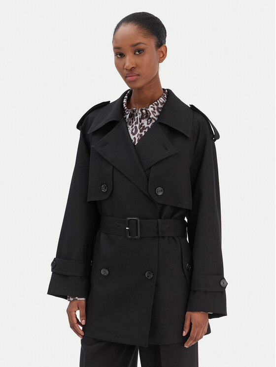 JOOP! Trencz Carrie 30101902 Czarny Regular Fit