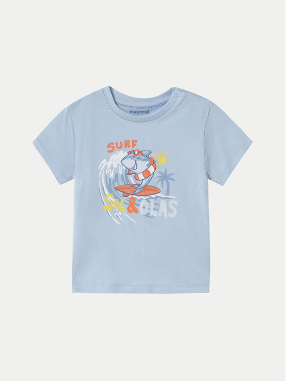 Mayoral T-Shirt 1065 Błękitny Regular Fit