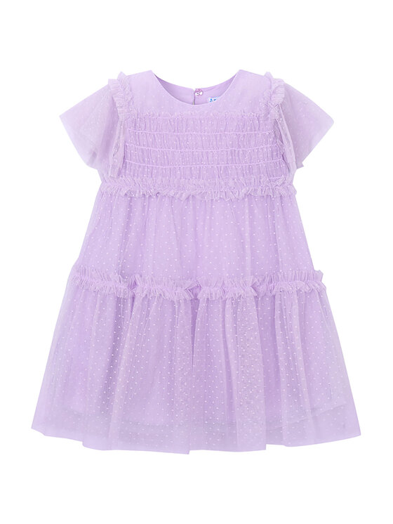 Mayoral Sukienka elegancka 3917 Fioletowy Regular Fit