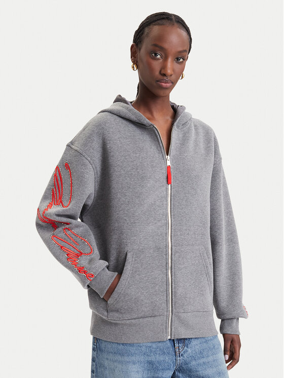 Guess Bluza W6BQ21 K7947 Szary Relaxed Fit
