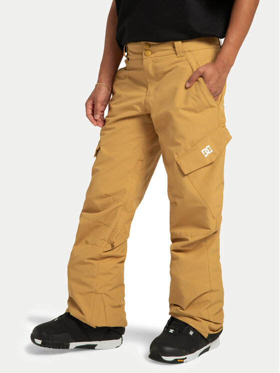 DC Shoes Spodnie snowboardowe Nonchalant ADJTP03023 Żółty Regular Fit