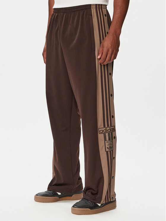 adidas Spodnie dresowe Adibreak Classic KS7398 Brązowy ciemny Regular Fit