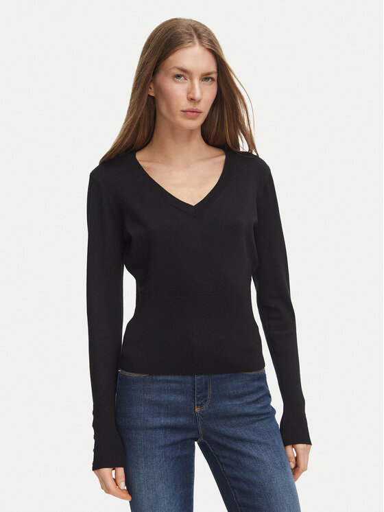 Fracomina Sweter FR26WT7001K50601 Czarny Regular Fit