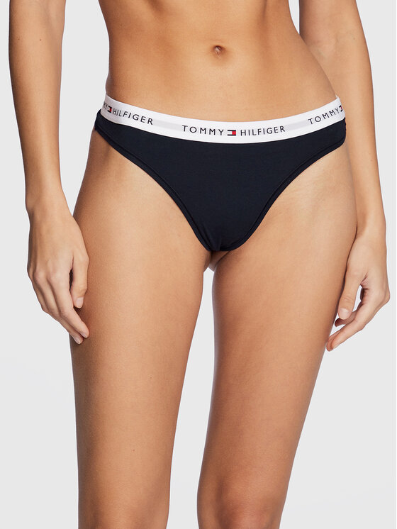 Tommy Hilfiger Stringi UW0UW03835 Granatowy