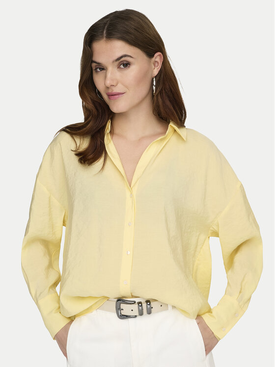 ONLY Koszula Zazima 15272523 Żółty Regular Fit