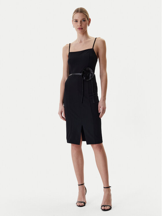 Guess Sukienka koktajlowa W6RK0G KC9O0 Czarny Regular Fit