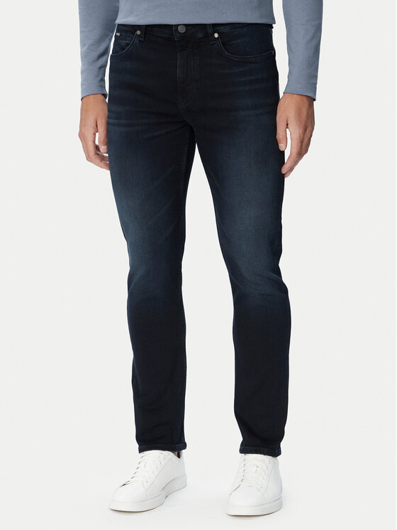BOSS Jeansy P-Delaware 50571822 Granatowy Slim Fit
