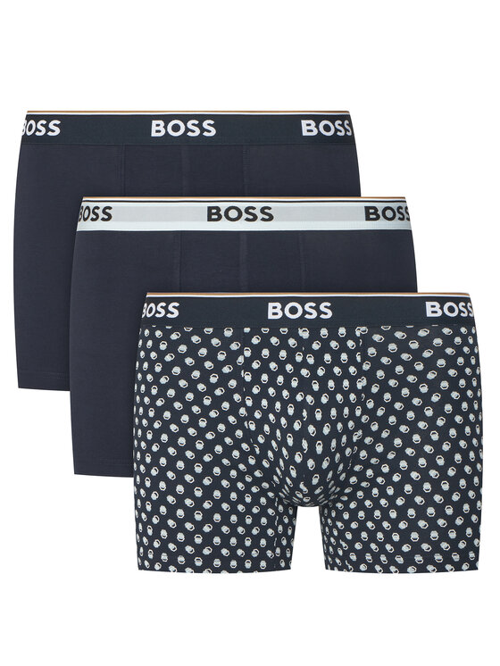 BOSS Komplet bokserek BoxerBr 3P Power Des 50554438 Granatowy