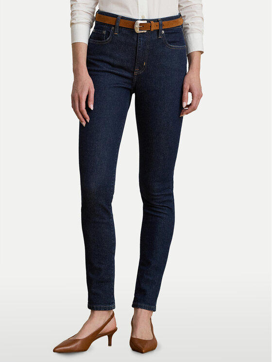 LAUREN RALPH LAUREN Jeansy 200960600001 Granatowy Slim Fit