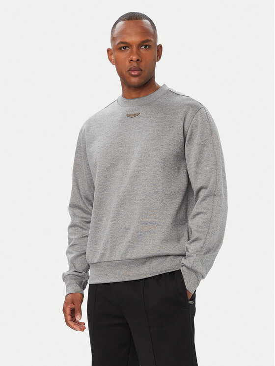 BOSS Bluza BOSS x ASTON MARTIN C-Soleri 180 50565041 Szary Regular Fit