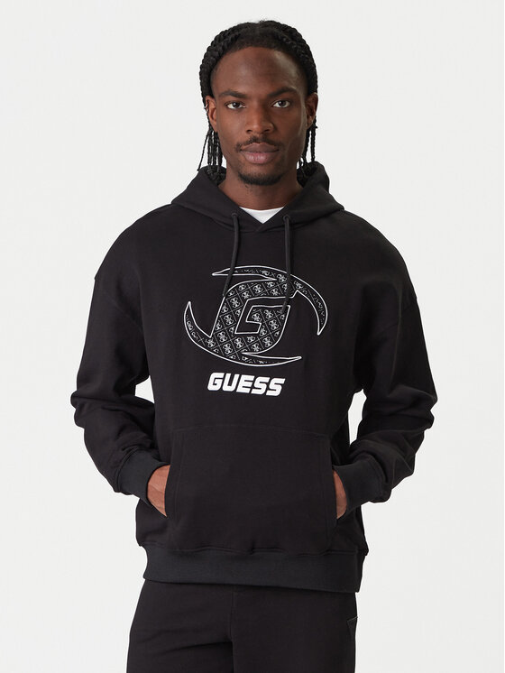 Guess Bluza Z6RQ05 K9YI1 Czarny Regular Fit