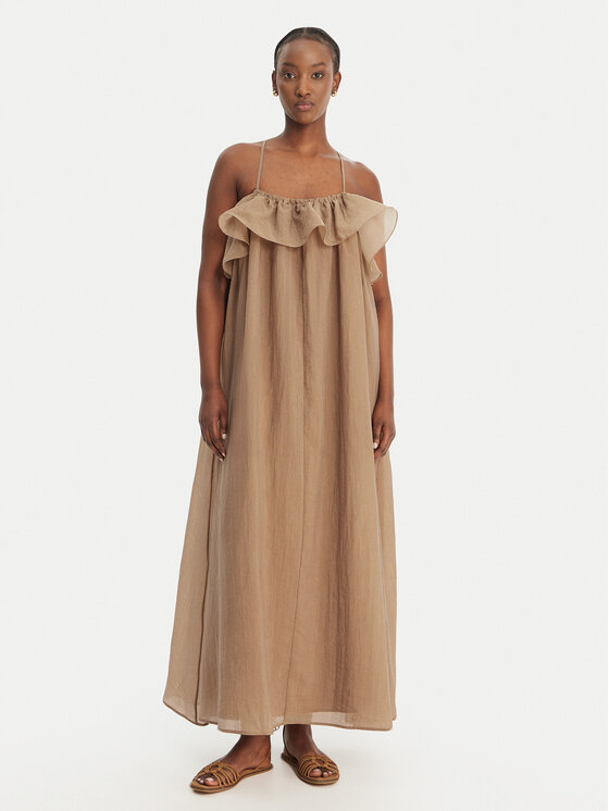 Eleh Sukienka letnia SS260198 Beżowy Relaxed Fit