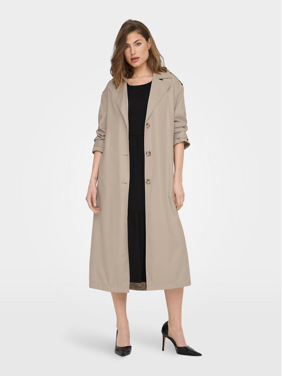 ONLY Trencz 15217799 Beżowy Relaxed Fit