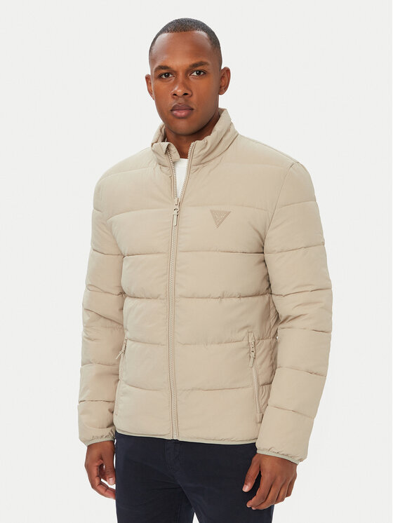 Guess Kurtka przejściowa Z5YL09 WGTN0 Beżowy Regular Fit