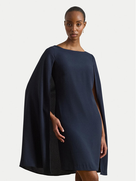 LAUREN RALPH LAUREN Sukienka koktajlowa 253980921010 Granatowy Regular Fit