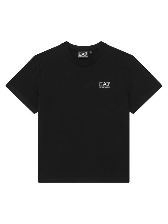 EA7 Emporio Armani T-Shirt 7G000137 AF10373 MC001 Czarny Regular Fit