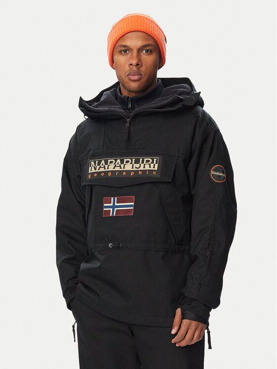 Napapijri Kurtka anorak Skidoo Next NP0A8B3G Czarny Loose Fit
