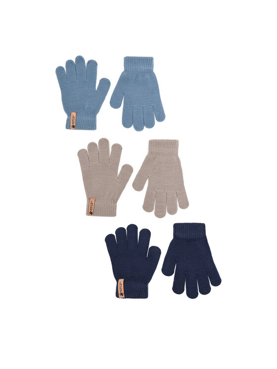 Beverly Hills Polo Club Zestaw rękawiczek CEO-ACCCS-BHPC-03(3-PACK) Niebieski