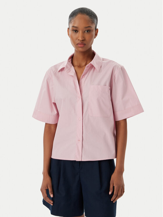 Tommy Hilfiger Koszula WW0WW48899 Różowy jasny Relaxed Fit