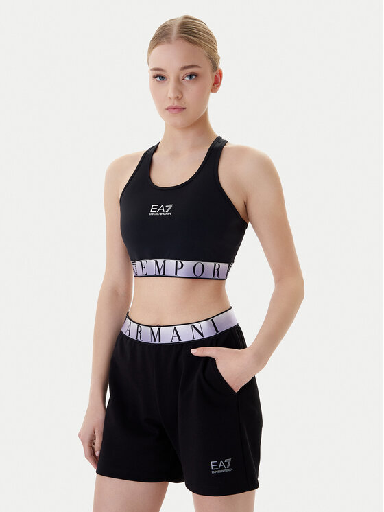 EA7 Emporio Armani Biustonosz sportowy 7W001467 AF21580 UC001 Czarny