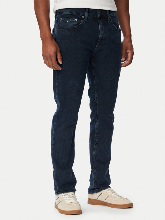 Tommy Jeans Jeansy Scanton DM0DM21213 Granatowy Slim Fit