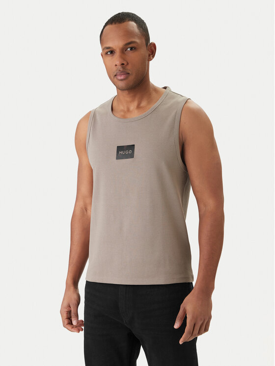 HUGO Tank top Darrio 50557629 Beżowy Regular Fit