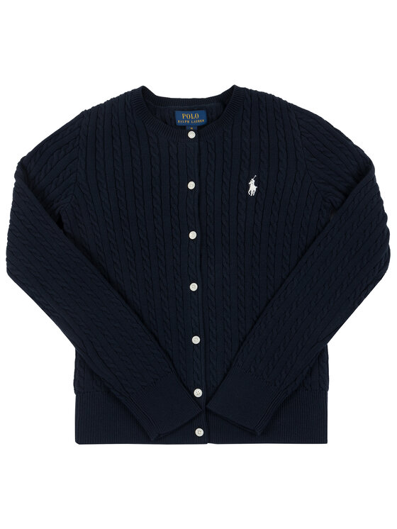 Polo Ralph Lauren Kardigan 313543047 Granatowy Regular Fit